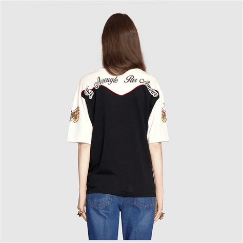 gucci garden shirt|gucci blue and gold shirt.